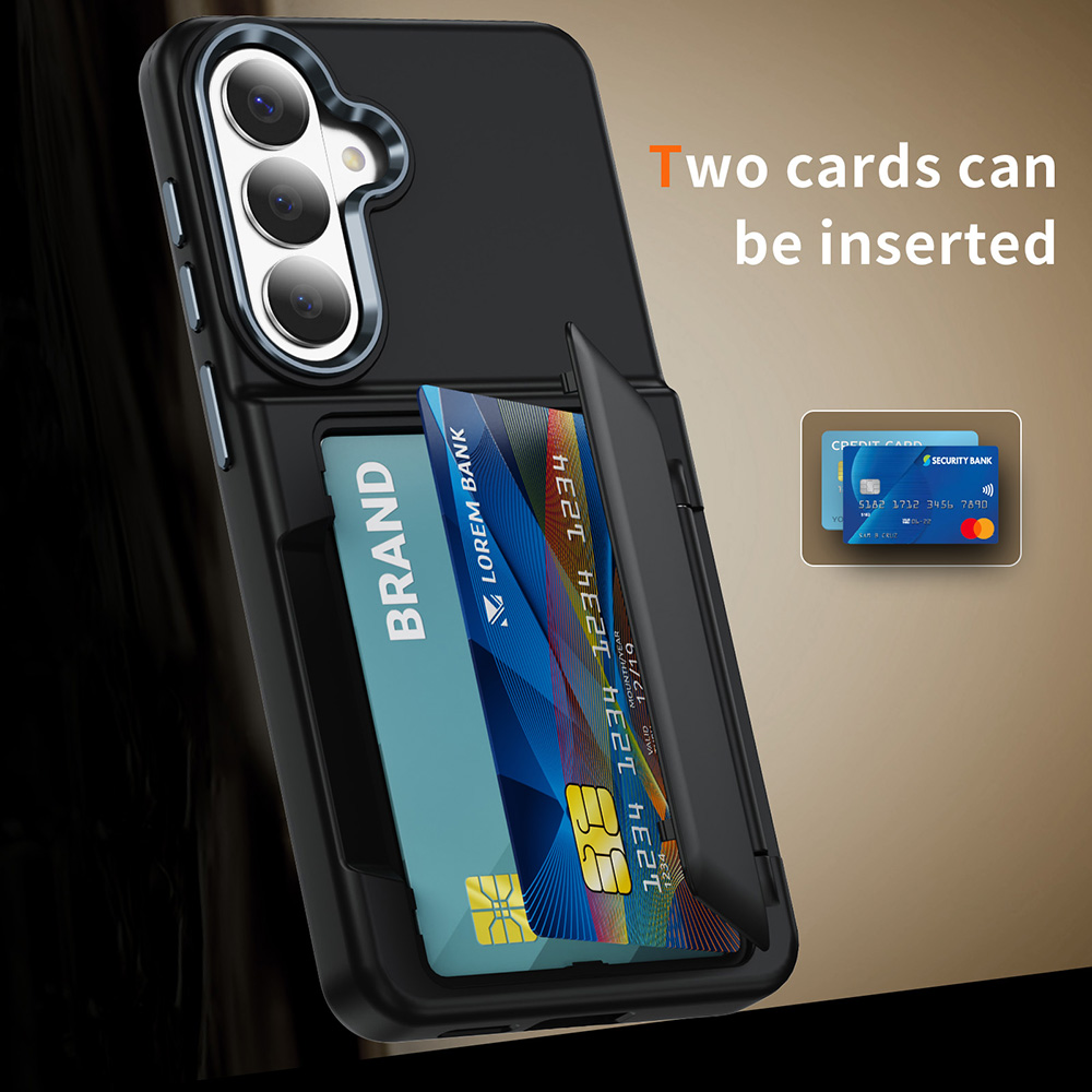 Casing Ponsel dengan Tempat Ka - Leather Wallet Card Holder Phone Cover ulasan dan harga
