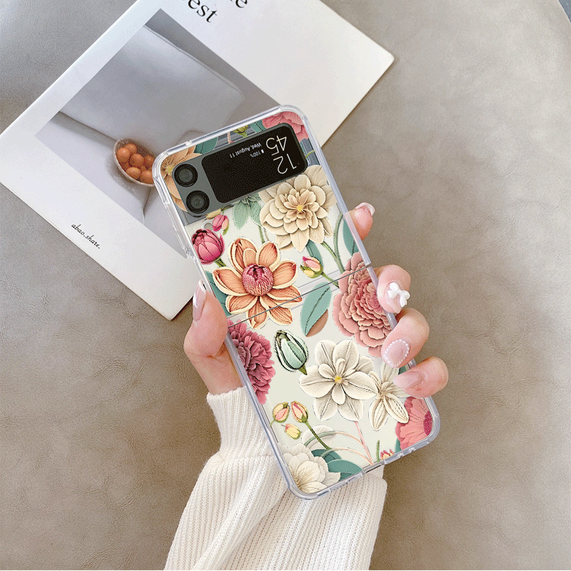 Casing Ponsel Motif Bunga Vint - Vintage Floral Pattern Soft Case ulasan dan harga