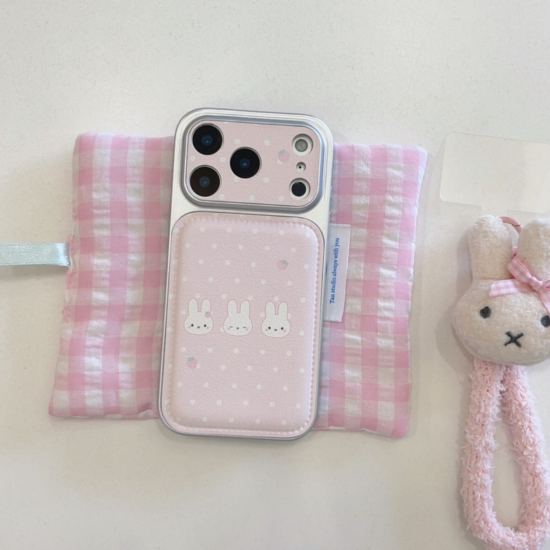 Casing Ponsel Kulit Motif Polk - Cute Cartoon Wrist Strap Silicone Case ulasan dan harga